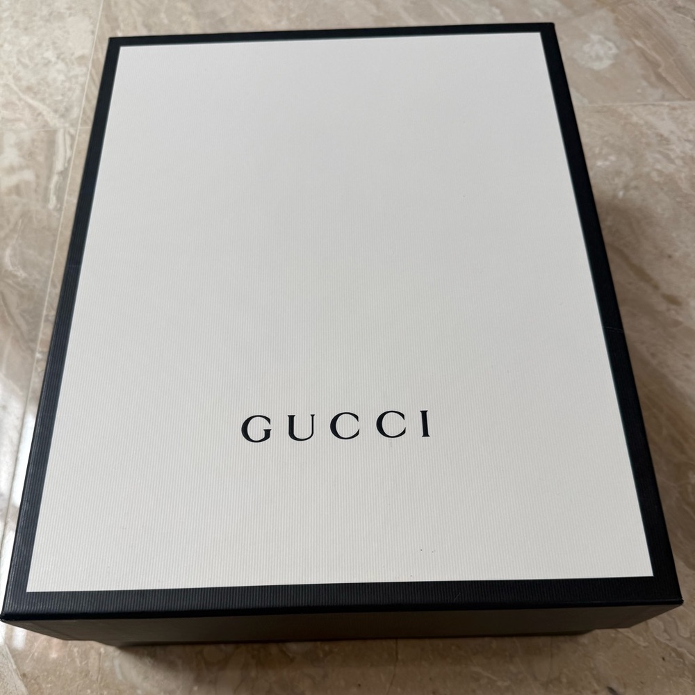 Gucci Angelina GG Canvas Flatform Slide Sandals Size 37 w/ Box - Picture 13 of 16